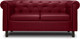 Миниатюра изображения товара Диван Brioli Винчестер двухместный (L16/вишневый)
