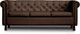 Миниатюра изображения товара Диван Brioli Винчестер трехместный (L13/коричневый)