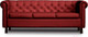 Миниатюра изображения товара Диван Brioli Винчестер трехместный (L16/вишневый)