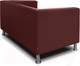 Миниатюра изображения товара Диван Brioli Билли двухместный (L16/вишневый)