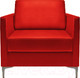 Миниатюра изображения товара Кресло мягкое Brioli Ганс (L19/красный)