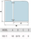 Миниатюра изображения товара Стеклянная шторка для ванны WeltWasser WW100 100D2-70
