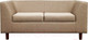 Миниатюра изображения товара Диван Brioli Дедрик Д двухместный (J2/бежевый)