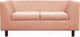 Миниатюра изображения товара Диван Brioli Дедрик Д двухместный (J11/розовый)