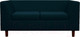 Миниатюра изображения товара Диван Brioli Дедрик Д двухместный (J17/темно-синий)