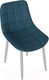Миниатюра изображения товара Стул ТриЯ Boston (белый муар/велюр V006 бирюзовый)