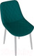 Миниатюра изображения товара Стул ТриЯ Oscar (белый муар/велюр L006 бирюзовый)
