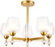 Миниатюра изображения товара Люстра Ambrella TR3154/5 GD/CL (золотистый/прозрачный)