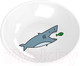 Миниатюра изображения товара Миска для животных Tarhong Shark / PE20775279 (белый с рисунком)