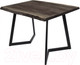 Миниатюра изображения товара Обеденный стол Buro7 Уиллис с обзолом 120x80x74 (дуб мореный/черный)