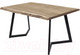 Миниатюра изображения товара Обеденный стол Buro7 Уиллис с обзолом 180x80x74 (дуб беленый/черный)