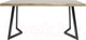 Миниатюра изображения товара Обеденный стол Buro7 Уиллис с обзолом 180x80x74 (дуб беленый/черный)