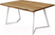 Миниатюра изображения товара Обеденный стол Buro7 Уиллис с обзолом 180x80x74 (дуб натуральный/белый)