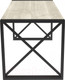 Миниатюра изображения товара Обеденный стол Buro7 Лофт Классика 110x60x75 (дуб беленый/черный)