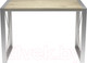 Миниатюра изображения товара Обеденный стол Buro7 Лофт Классика 110x60x75 (дуб беленый/серебристый)