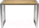 Миниатюра изображения товара Обеденный стол Buro7 Лофт Классика 120x60x75 (дуб натуральный/серебристый)
