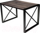 Миниатюра изображения товара Обеденный стол Buro7 Лофт Классика 120x60x75 (дуб мореный/черный)
