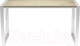 Миниатюра изображения товара Обеденный стол Buro7 Лофт Классика 150x60x75 (дуб беленый/белый)