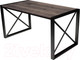 Миниатюра изображения товара Обеденный стол Buro7 Лофт Классика 150x60x75 (дуб мореный/черный)