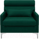 Миниатюра изображения товара Кресло мягкое Brioli Отто (L15/зеленый)