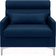 Миниатюра изображения товара Кресло мягкое Brioli Отто (L18/синий)