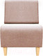 Миниатюра изображения товара Кресло мягкое Brioli Руди Д (J11/розовый)