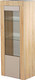 Миниатюра изображения товара Шкаф-пенал с витриной Мебель-КМК 1Д Лондон 0467.21 (дуб сонома/капучино)