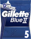 Миниатюра изображения товара Набор бритвенных станков Gillette Blue II (5шт)