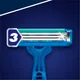 Миниатюра изображения товара Набор бритвенных станков Gillette Blue Simple3 одноразовые (8шт)