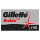 Миниатюра изображения товара Набор лезвий для бритвы Gillette Rubie Platinum Plus для безопасных бритв (5шт)