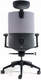 Миниатюра изображения товара Кресло офисное Bestuhl J2 Black Pl с подголовником и подлокотником (серая ткань)