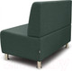 Миниатюра изображения товара Диван Brioli Руди двухместный (J8/темно-зеленый)
