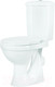 Миниатюра изображения товара Унитаз напольный Оскольская керамика Суперкомпакт А (белый, горизонтальный выпуск)