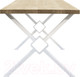 Миниатюра изображения товара Обеденный стол Buro7 Икс-ромб Классика 150x80x76 (дуб беленый/белый)