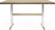 Миниатюра изображения товара Обеденный стол Buro7 Двутавр Классика 120x80x76 (дуб беленый/белый)