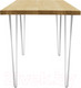 Миниатюра изображения товара Обеденный стол Buro7 Грасхопер Классика 110x80x75 (дуб натуральный/белый)
