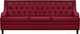 Миниатюра изображения товара Диван Brioli Чикаго трехместный (L16/вишневый)