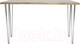 Миниатюра изображения товара Обеденный стол Buro7 Грасхопер с обзолом 150x80x75 (дуб беленый/серебристый)