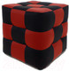 Миниатюра изображения товара Пуф Brioli Рубик (L22-L19/черный/красный)