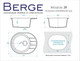 Миниатюра изображения товара Мойка кухонная Berge BR-6201 (белый)
