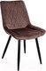 Миниатюра изображения товара Стул AksHome Nika (коричневый велюр HLR-49/черный)