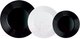 Миниатюра изображения товара Набор тарелок Luminarc Harena Black/White N1518