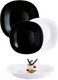 Миниатюра изображения товара Набор тарелок Luminarc Carine Black/White N1489