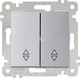 Миниатюра изображения товара Выключатель Mutlusan Rita 2200 404 0182 (серебристый)