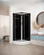 Миниатюра изображения товара Душевая кабина Domani-Spa Simple 99 / DS01Sm99LBT00 (черный/тонированное стекло)
