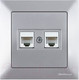 Миниатюра изображения товара Розетка Mutlusan Daria 2120 138 0182 (серебристый)