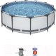 Миниатюра изображения товара Каркасный бассейн Bestway Steel Pro 56260 (366x100, с фильтр-насосом)
