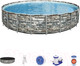 Миниатюра изображения товара Каркасный бассейн Bestway Power Steel 56889 (671x132, с фильтр-насосом и лестницей)