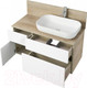 Миниатюра изображения товара Тумба под умывальник Акватон Мишель 100 (1A244101MIX40)
