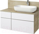 Миниатюра изображения товара Тумба под умывальник Акватон Мишель 100 (1A244101MIX40)